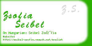 zsofia seibel business card